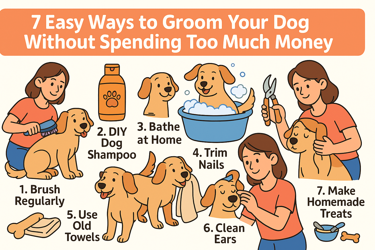 🐶 7 Easy Ways to Groom Your Dog Without Spending Too Much Money