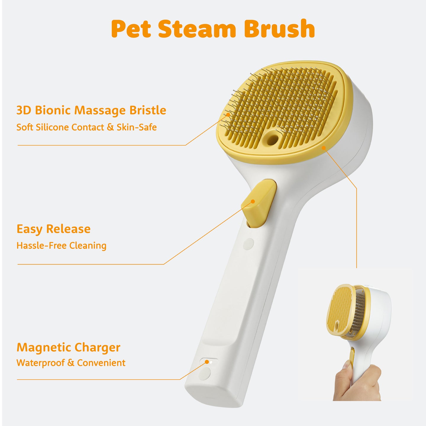 Furgo Misty Self-Cleaning Pet Brush