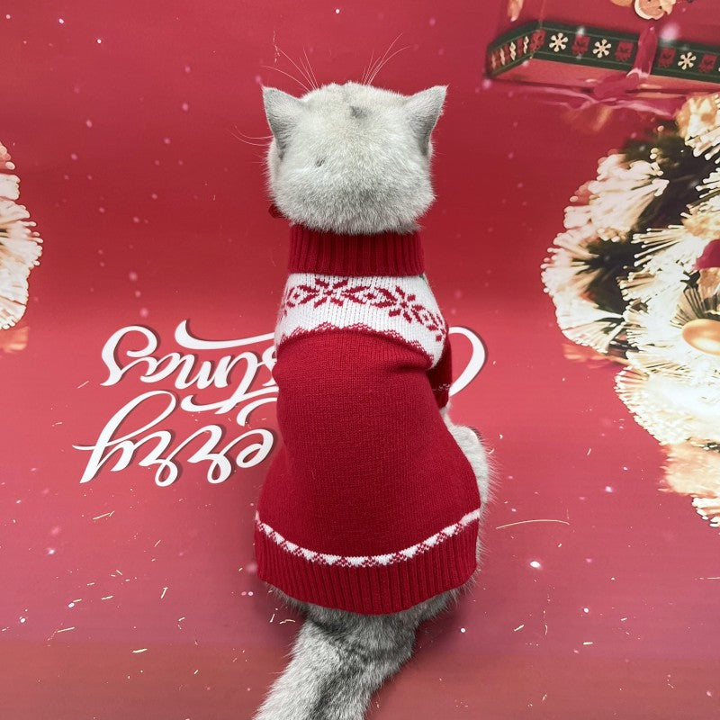 Festive little sweater for New Year greetings