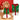 Green button double deer