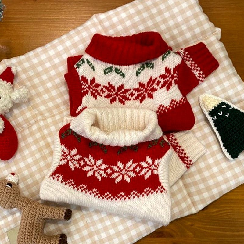 Small Dog Christmas Warm Sweater